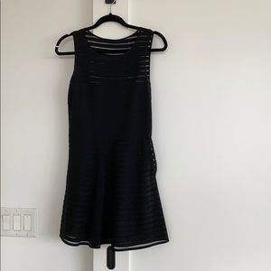 Black ribbon Parker mini dress